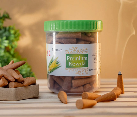 Premium Kewda Incense Cones – Jar